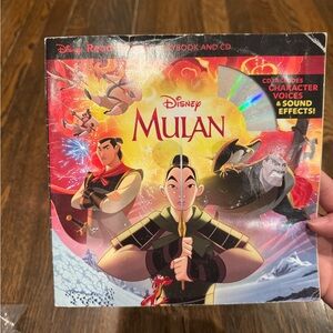 Disney Mulan Red and Yellow Storybook and CD